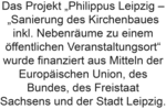 Text Förderung durch Mittel der Europäischen Union, des Bundes, des Freistaats Sachsens und der Stadt Leipzig