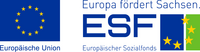 Logo ESF - Europa fördert Sachsen
